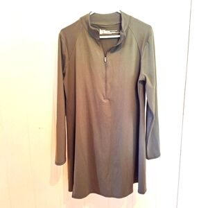 MTA Sport Olive Green Activewear Performance Dress Tunic Size M VGC